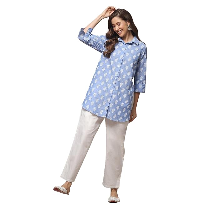 BIBA Women Straight Fit High Rise Pants
