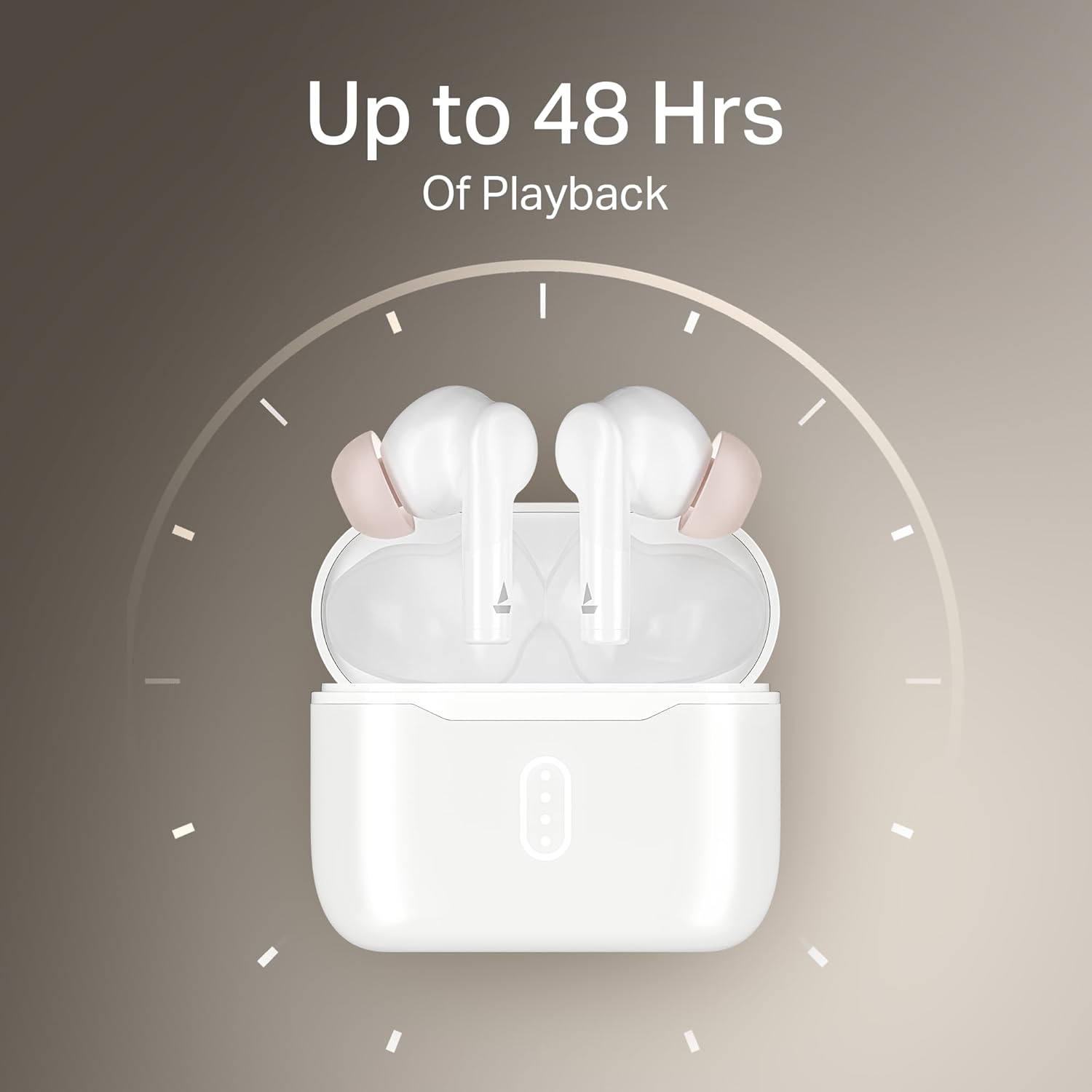 Boat Airdopes 141 Gen 2, 4 Mics ENx Tech, 48 Hrs Playback, Free Music Streaming, Fast Charge, Low Latency, IPX4, v5.4 Bluetooth Earbuds, TWS Ear Buds Wireless Earphones with mic (Active White)