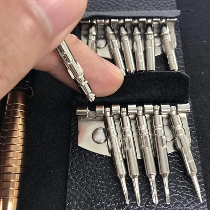 Zaptec 25 in 1 Precision Small Magnetic Screwdriver Set Multi Pocket Repair Tool Kit for Mobile, Laptop, Electronics, iPad, Mackbook, Watch