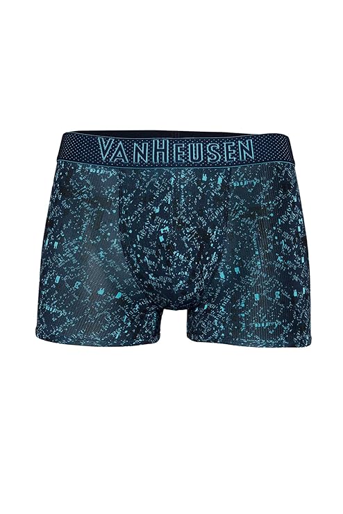 Van Heusen Men Breathable AIR Series Active Trunks - Polyamide Elastane - Swift Dry, 4-Way Stretch_40048_Blue APM02_L