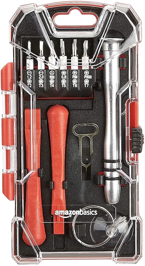 17-Piece Electronics Repair Screwdriver Set, multicolor